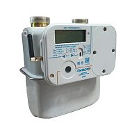 Счётчик газа объемный диафрагменный «Пульсар» СМАРТ-К G2,5Т, GSM, ИУСЦИФРА, справа налево, с антенной, с клапаном, с термокоррекцией